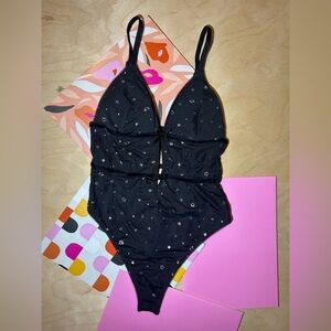 Black Starry Kids One Piece